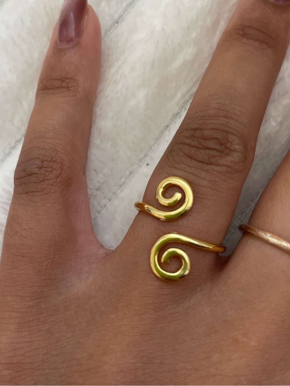 14 K Gold Filled Spiral Open Ring 💍 Women Jewelry
